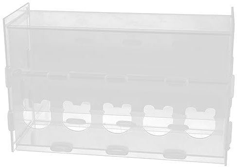 ibasenice Automatischer Hühnerfutterautomat Rutin Acryl Futterbox Für Hühner Papageien Bauernhof Feeder Vielseitig Einsetzbar Auslaufsicher Verschleißfest