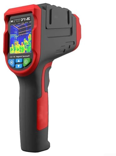 GLFLOW Cámara termográfica térmica NF-521 con 320X240 para resolución IR, -10°C a 400°C, LCD de 2,4 pulgadas, memoria de 8 GB, cámara de imagen térmica