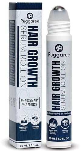 Rosmarinöl Haare Roll-On Kopfhaut-Serum – Redensyl Männer Pflege – Hair-Growth-Serum-Typ mit 3% Rosmarin & 3% Redensyl (30 ml)