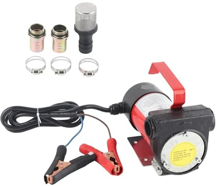 Bomba De Trasvase Eléctrica Portátil For Vehículos Y Camiones, 12V, 40L/min, Parafina TráFico Intenso