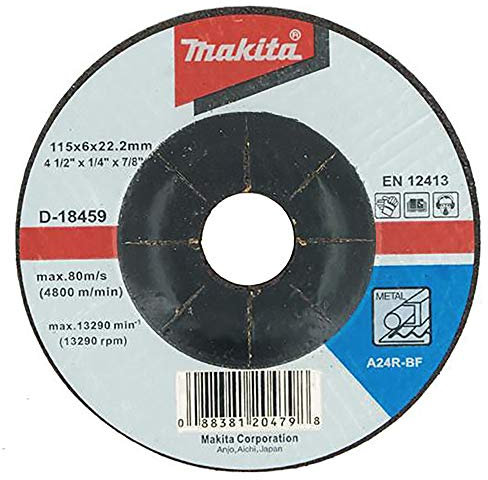 Makita D-18459 Grinding Wheel A2R 115mm x 6mm x A24