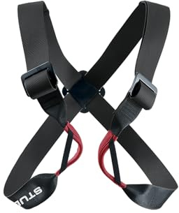 STUBAI UTILITY Brustgurt verstellbar XXXS–XXXL – nur in Kombination mit Sportkletter-Sitzgurt nutzbar – mit DoubleBack-Schnallen & Kreuzstück im Rücken – CE EN 12277 Typ D & UIAA zertifiziert – 240 g