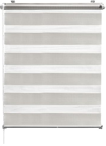 CelinaSun Rollo für Fenster ohne Bohren 100 x 220 cm grau Doppelrollo klemmfix Fensterrollo innen Klemmrollo Jalousie