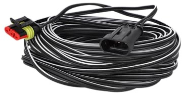 Timbera Niederspannungskabel für GARDENA SILENO R100 R130 R160; Minimo 250 500; Life 750 100 1250; City 250 500 1000 Mähroboter Verbindungskabel für Transformator Netzteil und Ladestation – (20 meter)