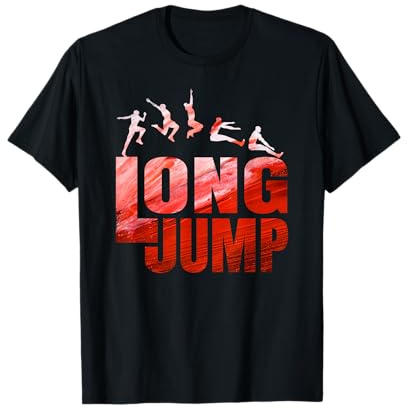 Weitsprung Leichtathletik T-Shirt