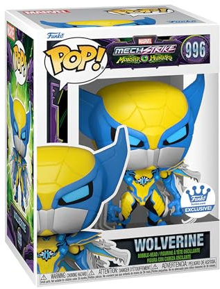 FUNKO POP! Marvel MECH Strike Monster Hunters Wolverine #996 Box & Protector Include