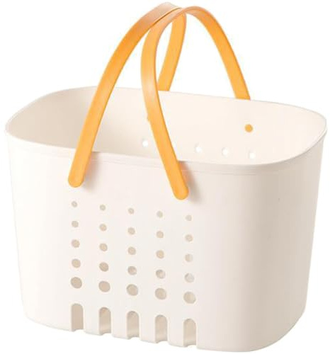 Alipis Cesta De Almacenamiento Para Baño, Cesta De Mano Para Baño Con Asa, De De Plástico Portátil, De Organización Para Para Almacenar Suministros De , Cosméticos