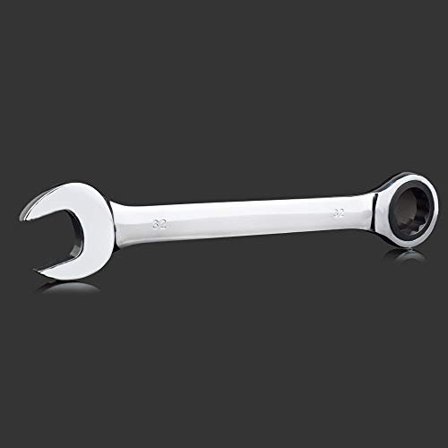 SRGDRR 24 mm 25 mm 27 mm 30 mm 32 mm Llave de trinquete de cabeza doble fija Llave combinada, 24 mm