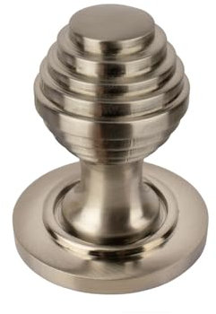 Sash Heritage Window Reeded Shutter Knob - Polished Brass