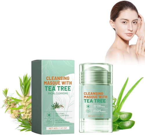 Bâton De Masque à L'arbre à Thé Pour Le Visage, Masque Facial Nettoyant En Profondeur, Masques Purifiants à Bâton En Argile Pour Le Visage, Nettoyant En Profondeur Des Pores Du Visage
