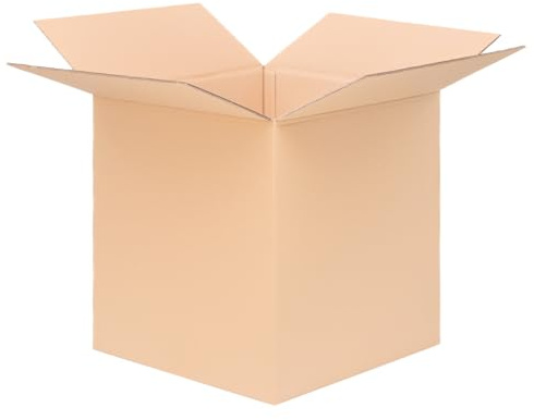 verpacking Faltkartons 500 x 500 x 500 mm Braun (Innenmaß 488 x 486 x 479 mm) KK 121 2-wellig Großer Versandkarton DHL Paket DPD GLS Hermes Paket stabile Kartons (70 Stück)