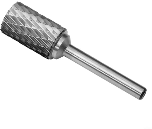 Rotary Point Burrs Die Grander Carbide Rotary File Milling Metal Grinding Cutter Burr Head Drill Bit 6mm Shank Weld Joint Cleaning(16mm)