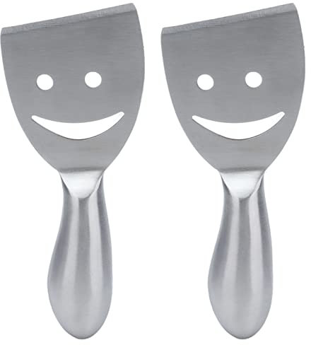 2PCS Stainless Steel Cheese Slice, Stainless Steel Cheese Slicer for All Types of Cheese, Cheese Slicers for Block Cheese, Cheese Curler, Cheese Shaver for Kitchen Baking