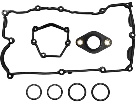 Ollanoos 11120032224 Engine Valve Cover Gasket Set, Replacement for BMW X3 N46 N42 E46 E87 E90 120i 318i 320i, Replaces 11120028033 11377502022 11127509523 11377514007
