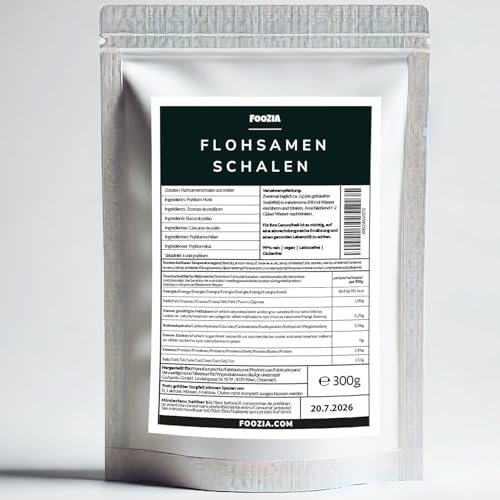Flohsamenschalen gemahlen 300g Flohsamenschalenpulver Psyllium Husk Pulver Flohsamenschalenmehl Psyllium Husk Powder von Foozia