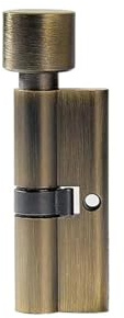 Bombin Cerradura Seguridad Cilindro de Cerradura Puerta aleación Zinc, Apertura única, Cilindro Interior, Madera con núcleo latón(75-Green)