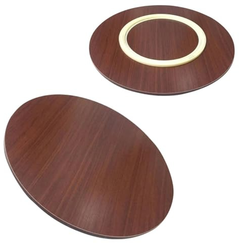 Lazy Susan - Plato giratorio de madera suave giratorio de 360°, bandeja de servir para cocina, mesa de comedor, diámetro de 100 cm