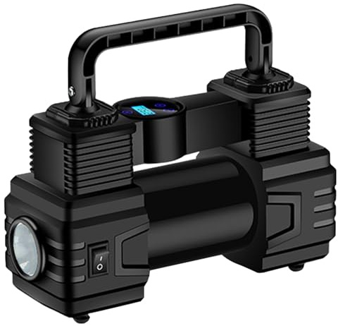 Bvizyelck Gonfiatore Pneumatici - Strumento Elettrico Gonfiapneumatici 12V | Pompa Aria Per Veicoli Con Manometro Digitale | per Auto Bici Moto Camion Campeggio Palloni Pallacanestro Gonfiabili