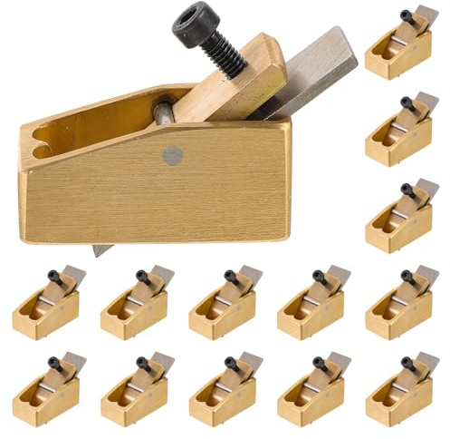 YARNOW Rabot de Luthier Mini à Main 16 MM Acier pour Travail du Bois, Outil Manuel pour Violon Alto Violoncelle, Rabot de Bloc Naturel pour Fabrication et Réparation D’Instruments en