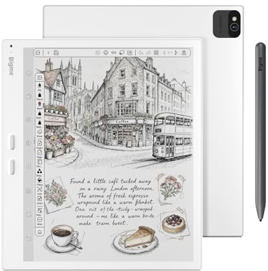 Bigme B10 Color E-Ink eReader Tablet 10.3 Digital Epaper Tablet with 8GB +256GB, Fingerprint Unlock, 4G Connectivity, Stylus Pen, Android Ebook Readers Device with Octa Core 2.6Hz, Long Battery Life