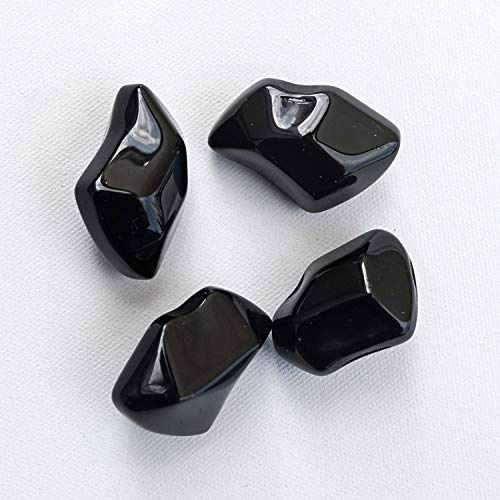 kratki Deko- Steine Fire Glass | Glassteine 1 kg | Schwarze Kristallsteine | Temperaturbeständigkeit bis 600 degreeC | Ideal als Tischdekoration und für Biokaminen, ZFS05N