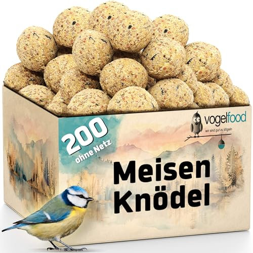 200 Stück ohne Netz Meisenknödel Marke Vogelfood Vogelfutter Wildvogelfutter Ganzjahresfutter Fettfutter