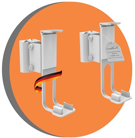 PureMounts® Support Mural d'enceinte pour Sonos® One, Sonos® One SL, Sonos® Play1, Blanc