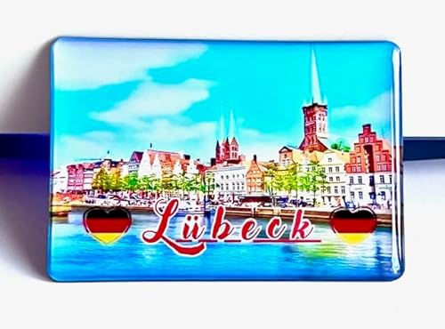 Lübeck-Deutschland -Souvenir-Kühlschrankmagnet Fridge Magnet 201105 Lübeck Reiseandenken