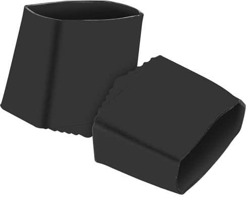 Angoily 2Pcs Folding Ladder Leg Covers Non Slip Feet Pads Step Ladder Foot Pads Ladder Replacement Foot Covers Accessories 2X4cm (Black)