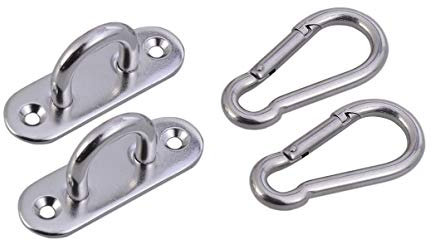 Veemoon 2stücke Deckenhaken Silber Robuste Wand Und Deckenhalterungen Hängematten-sandsackhaken Für Schlingentrainer Turnringe Yoga-hängemattenmontage Bis Belastbar