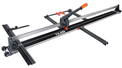 TILER Fliesenschneider 1200mm,Manuelle Fliesenschneidmaschine mit Transportgriff und Laufräder,6mm-16mm Schnittstärke, massiver Stahlfuß, langlebige Aluminium- große Stützleiste,Schnittlänge 120cm