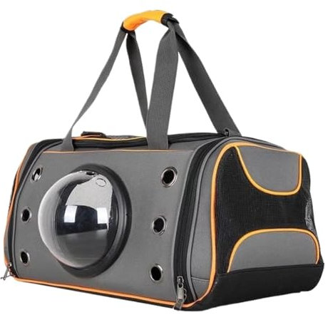 DGSYUAN Transportbox Katze Katzenbox Tragbarer Haustier-Rucksack, Messenger-Tragetaschen, Katzen- Und Hundeträger, Ausgehende Reisepakete Transporttasche Katze (Color : Orange, Size : 50 * 27 * 31cm)