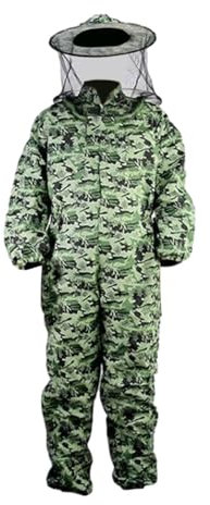 Perfeclan Imkeranzug, Bienenanzug, leuchtende Farbe, für Damen und Herren, Schutzkleidung, belüftete Kapuze, Kostüm, atmungsaktiver Imkeranzug, XXL