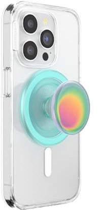 PopSockets Phone Grip for MagSafe, Magnetic Holder, Phone Stand, Light Blue - Boca Aura