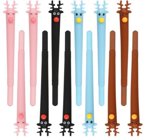 Meleager Penne Natalizie per Bambini, 24 Pezzi Sfera di Natale con Corna d'Alce, Gadget Natalizi per Adulti e Studenti