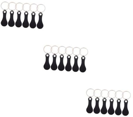 STOBOK 18pezzi Gettoni Per Della Inossidabile Portachiavi Pratici Shopping e Utilizzo