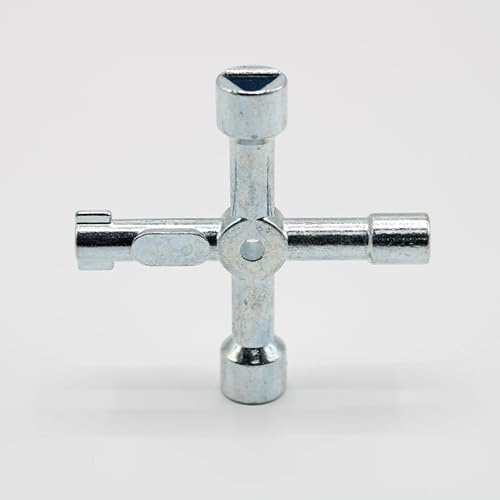 JD Brands 4-in-1 Utility Key - Gas Meter Box Key - Electric Box Key - Gas Box Key - Radiator Key