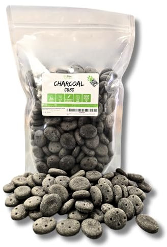 1KG Natural Activated Charcoal Dog Biscuits – Fresh Breath, Dental & Digestive Support Treats for Dogs – Reduces Gas, Bloating & Plaque – Healthy & Tasty Pet Snack