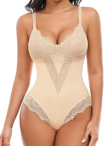UMIPUBO Body Contenitivo Modellante Donna Shapewear Bodysuit Sexy Body Shaper Mesh Contenitiva Intimo Snellente Pancia Piatta Dimagrante Shaping Reggiseno Spallino Regolabile