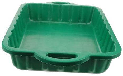 Kunststoff Auffangwanne für Fahrzeugflüssigkeiten 23, 6x15, 3x3, 5 Zoll | Geeignet für Öl und Kühlmittel, Stapelbar, Leichtes Ausgießen, für Pkw, Transporter und Motorrad