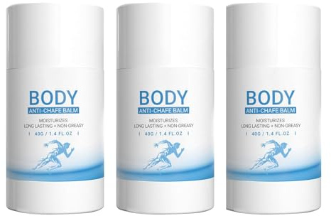 Crema per il corpo anti-CHAFING, Balsamo per crema idratante per la protezione della pelle, bastoncino di crema antifumo impermeabile alleviare il disagio, formula in rapido assorbimento (3pcs)