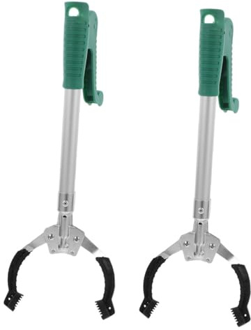 Veemoon Ramasse-déchets 2pcs Outil de Ramassage à Portée Mâchoire Ergonomique en Plastique pour Bureau et Divers Autres Usages