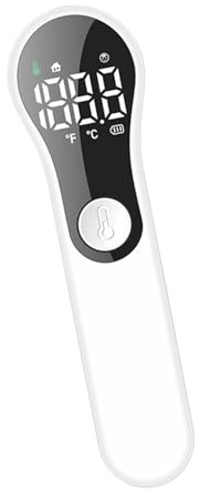 keloppasit Termómetro De Frente | Termómetro Infrarrojo,Dispositivo Digital de Medición Sin Contacto con Función 2 en 1 para Frente y Objetos para el Monitoreo de la Temperatura en Adultos, Bebés y