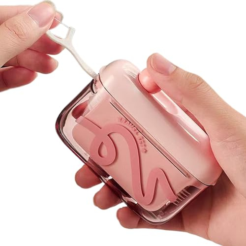 Dispenser per filo interdentale - Supporto da viaggio da 2,76x3,54x1,18 pollici, ergonomico a sgancio rapido, organizer ordinata per attività di fitness, viaggi all'aperto | Casa Bagn