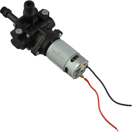 21V Plunger Pump, Metal Motor Assembly for Cordless High Pressure Cleaner, Car Wash and Garden Irrigation, Silver, 37.5mm