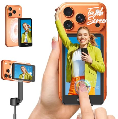 SYNCO XView Monitor Selfie Touchscreen per iPhone 7-17(Nero)