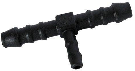 2x Hose Tube Pipe 3-way T-Piece Splitter 4mm to 2x 6mm Tube Pipe Connector Joiner Air Fuel Water - FREE FIRST CLASS UK POSTAGE!
