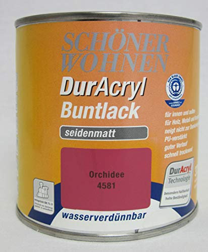 DurAcryl Buntlack Orchidee 125 ml RAL 4581 Seidenmatt Schöner Wohnen