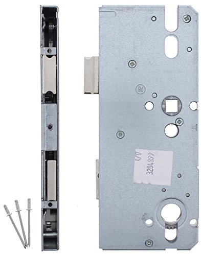 KFV Reparaturschloss Hauptschloss + ToniTec Montageanleitung, Renovierungsschloss für Mehrfachverriegelung Schlosskasten 10mm Nuss, Dornmaß: 65 mm, Entfernung: 92 mm