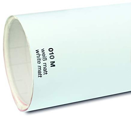 Unbekannt 11€/m² Oracal Plotterfolie 751c 010M Weiß Matt 63 cm Breite gegossene Plotter Möbel-Folie selbstklebend High Performance cast